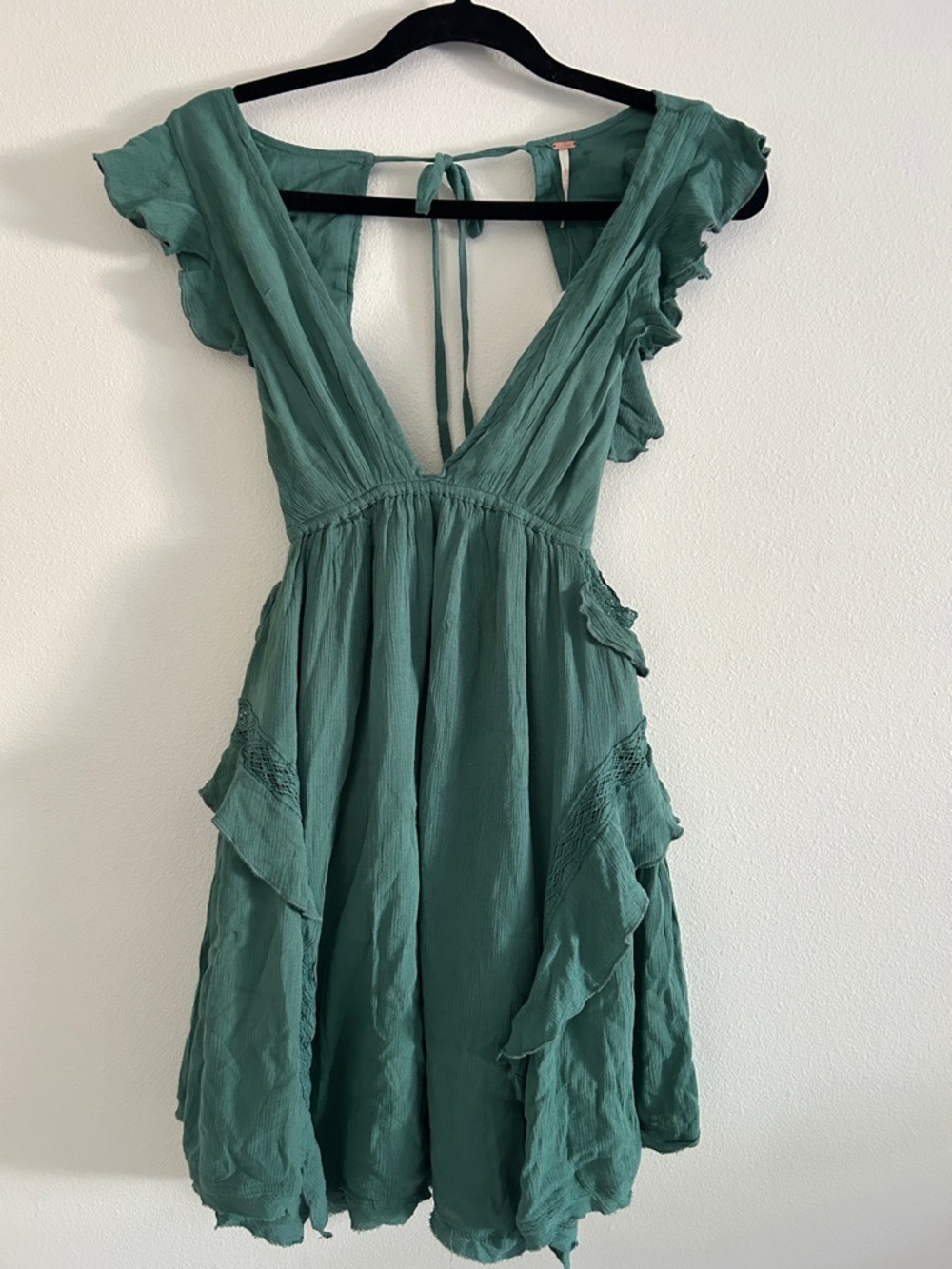 Free People more is more mini dress - frosty spruce NWT Medium - Picture 4 of 8